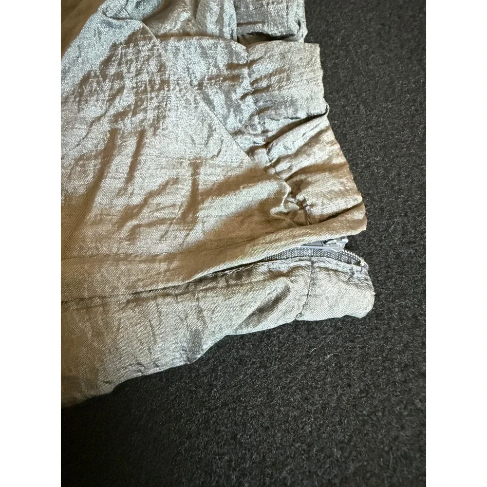 Pierre Cardin Track Pants Mens M Silver‎ Excellent Vintage Trilobal Nylon Jogger